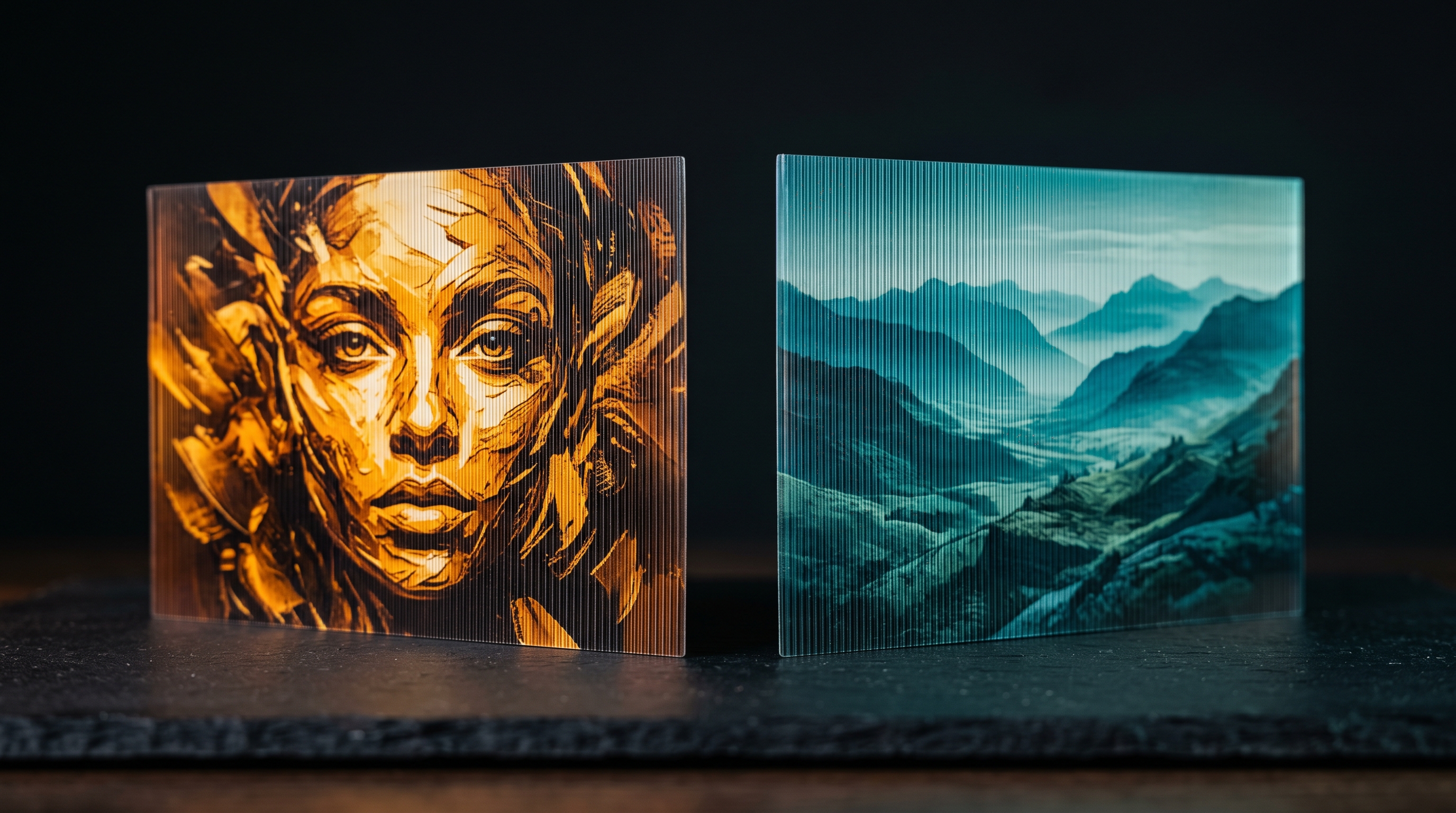 Lenticular flip