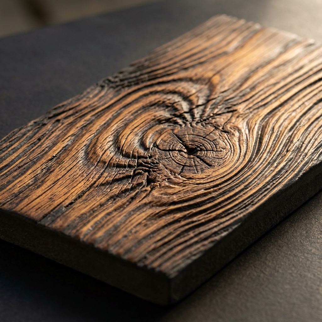 Wood grain relief
